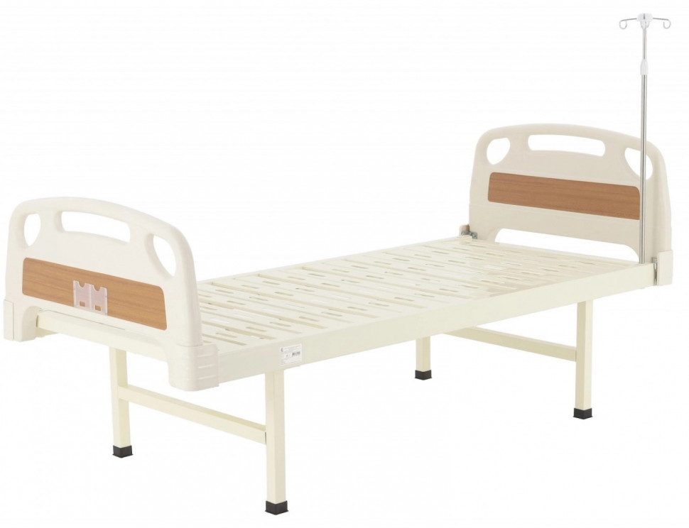 Кровать для лежачих больных MED-MOS Е-18 (ABS, 1 секция, без матраса, без колес, уголки)