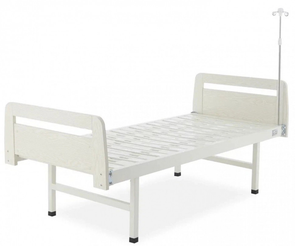 Кровать медицинская для лежачих больных Мед-Мос Е-18 ЛДСП (светлое дерево) без матраса