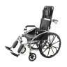 Кресло-коляска механическая MK-620 (FS619GC) с санитарным устр-вом и тормозами для сопровожд (46 см)
