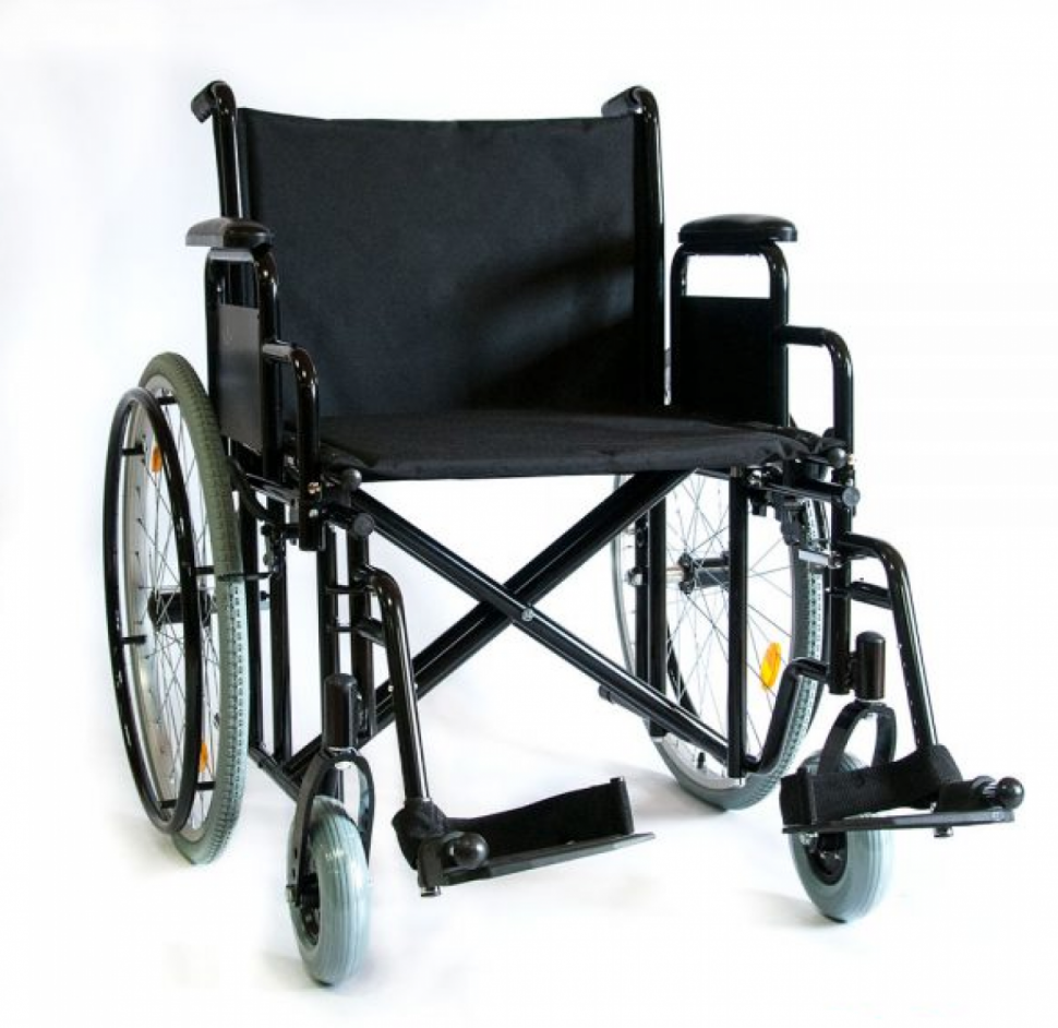 Кресло-коляска механическая 711AE (56см) (ткань) колеса пневмо Кресло-коляска механическая 711AE (56см) (ткань) колеса пневмо