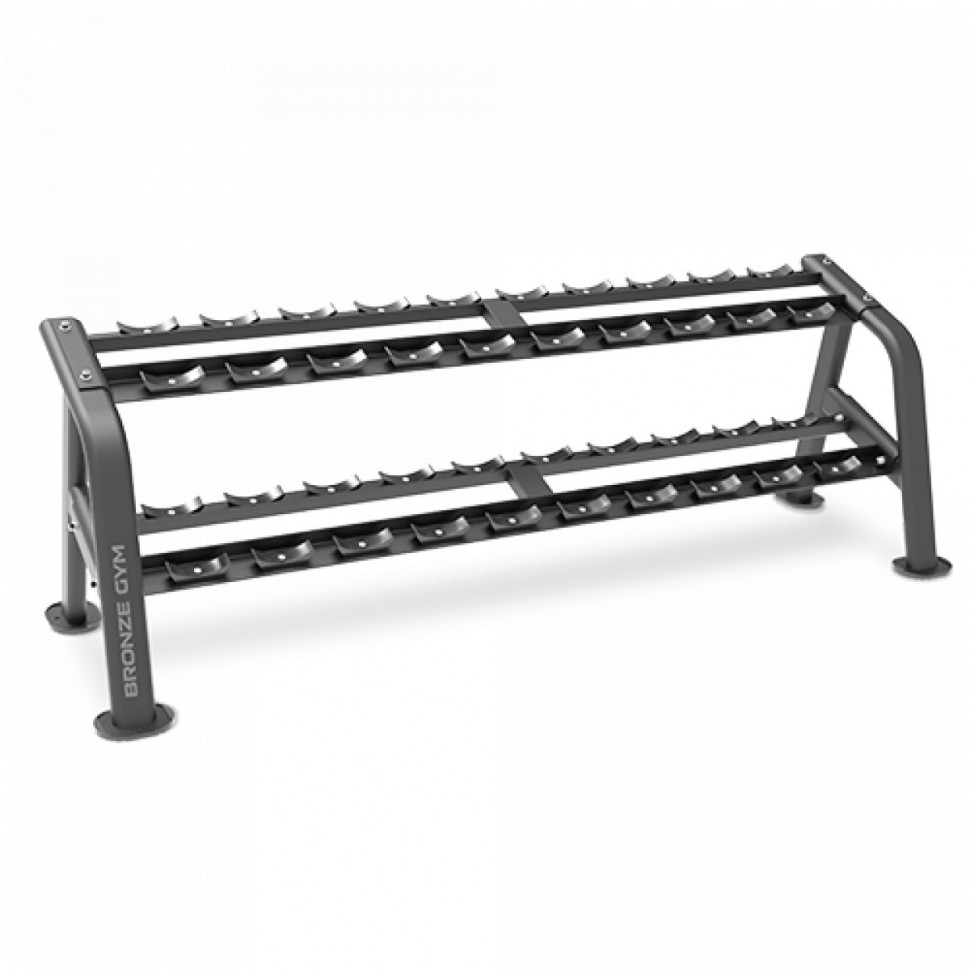 Стойка для гантелей BRONZE GYM BR-1027 (15 пар) Стойка для гантелей BRONZE GYM BR-1027 (15 пар)