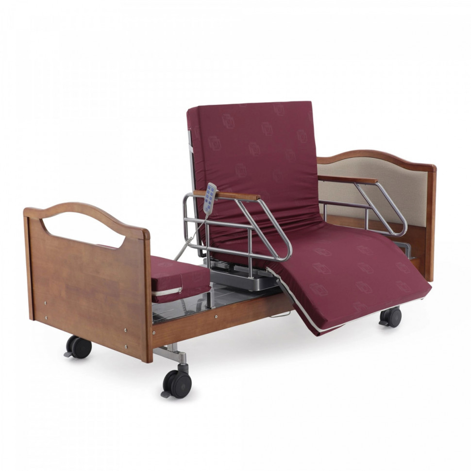 Кровать электрическая MED-MOS DB-2B с поворот.креслом в левую сторону (коричневый) Кровать электрическая MED-MOS DB-2B с поворот.креслом в левую сторону (коричневый)