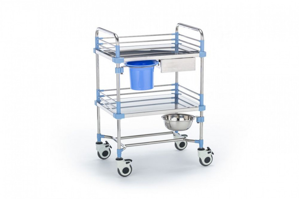 Столик-тележка инструментальный "Медицинофф" F-17(n)