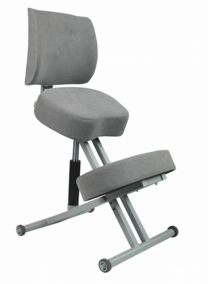 Стул коленный эргономичный "ОЛИМП" СК-2-2Г цвет светло серый (корпус серого цвета) Стул коленный эргономичный "ОЛИМП" СК-2-2Г цвет светло серый (корпус серого цвета)