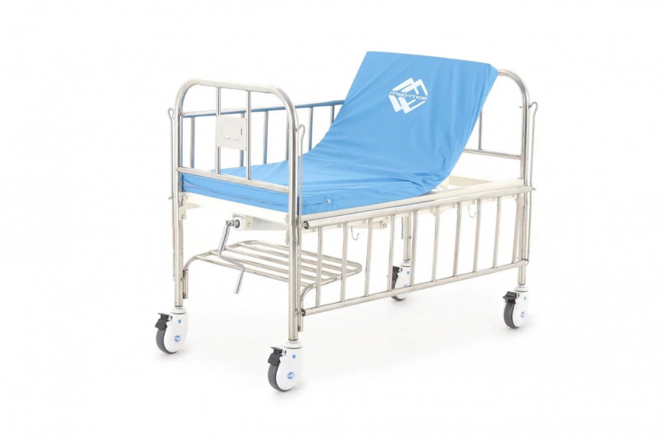 Кровать механическая Мед-Мос F-45 mini (ММ-1002Н-00/1004Н-00) детская с матрасом Кровать механическая Мед-Мос F-45 mini (ММ-1002Н-00/1004Н-00) детская с матрасом