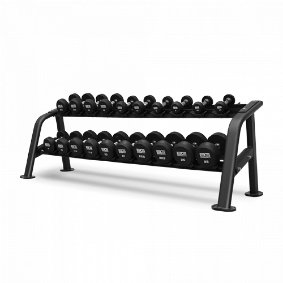 Набор обрезиненных гантелей BRONZE GYM, 27.5-50 кг - 10 пар, шаг 2,5 кг Набор обрезиненных гантелей BRONZE GYM, 27.5-50 кг - 10 пар, шаг 2,5 кг