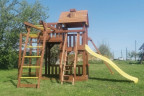 Детский городок ВЫШЕ ВСЕХ Теремок 5 (башня+балкон+спорт+рукоход)